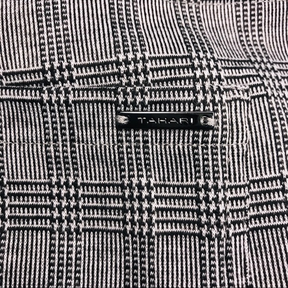 Tahari Mini Glen Plaid Jegging pants Size Large - Picture 9 of 11